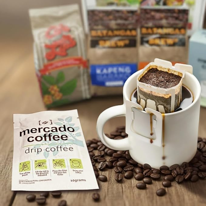 Batangas Kapeng Barako Gift Set Premium Filipino Coffee Beans &amp Ground Brew Strong Barako from Batangas (300g Cafe De Lipa Regular Special &amp Whole Beans)