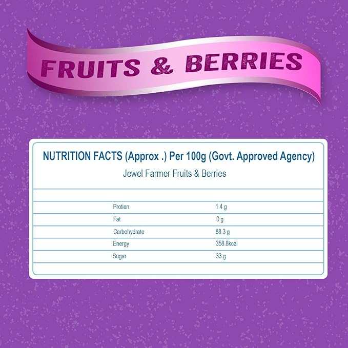 Generic Fruits &amp Berries Mix with Pineapple Mango Guava Papaya Kiwi Pomelo Strawberry Cherry Goji Berries Cranberry &amp Blueberry -100g