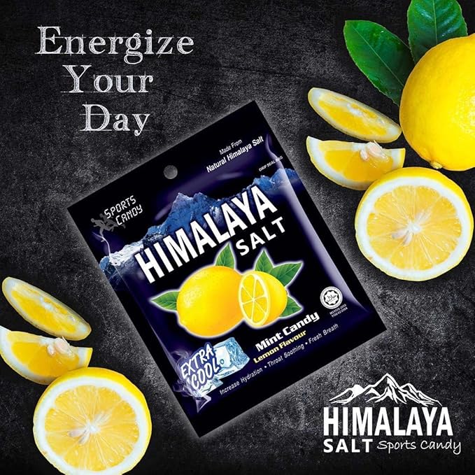 30 Box Big Foot Natural Himalaya Salt Mint Candy - Lemon Flavour ( Total 360 Pcs )