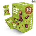 Realsy Stuffed Medjool Dates Organic Dates with No Sugar Added Gluten-Free Vegan All Natural Healthy Snack Single Wrapped (40 ct) (Almond Butter)