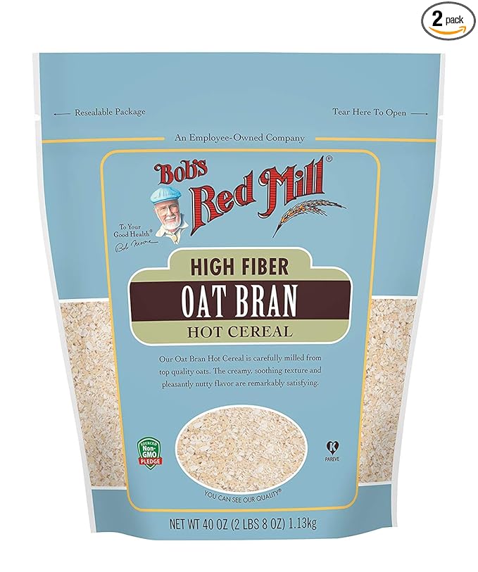 Bob's Red Mill Oat Bran Hot Cereal 40 Ounce (Pack of 2)