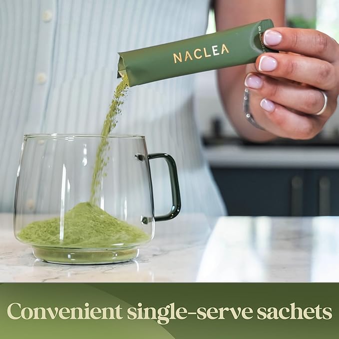 Mushroom Matcha Powder - Sugar-Free Japanese Ceremonial Green Tea with 18 Superfood Mushrooms and Hydrolyzed Collagen - Coffee Alternative Caffeine Free - 30 Sachets