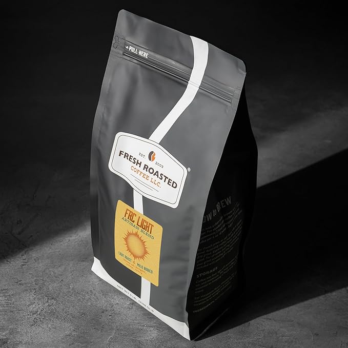 Fresh Roasted Coffee FRC Light Roast Blend 5 lb (80 oz) Kosher Whole Bean