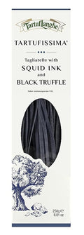 TartufLanghe - TARTUFISSIMA Tagliatelle with Squid Ink and Black Truffle - 8.81 Ounce (Pack of 1)
