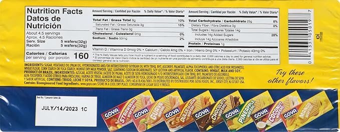 Goya Foods Vanilla Wafers 4.94 Ounce (Pack of 24)