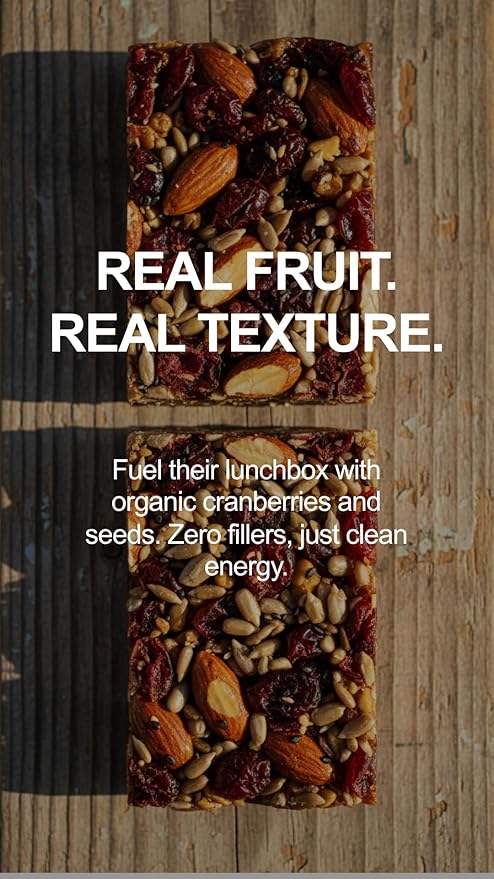 Taste of Nature Organic Peanut Snack Bar - Healthy Gluten Free Non GMO Vegan Snack Bars with Mixed Nuts Fruits and Seeds - 16-Count Snack Pack