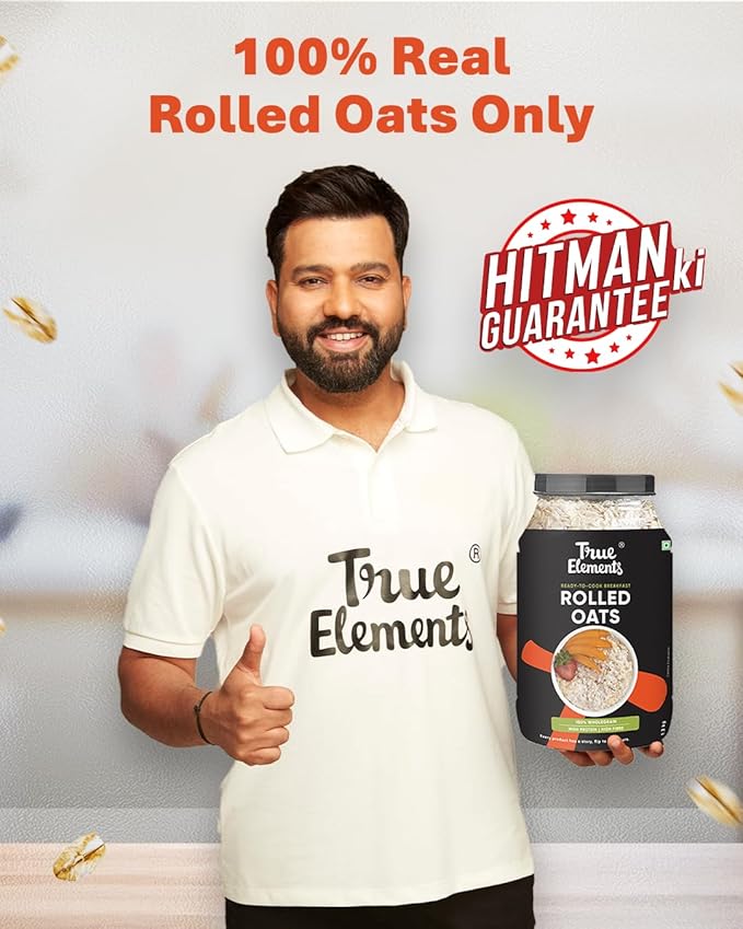 True Elements Rolled Oats 1.2kg - Oats Breakfast Healthy Food 100% Wholegrain