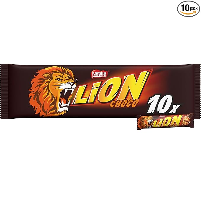 Nestle Lion Chocolate Bars 10 Pack 42g Each