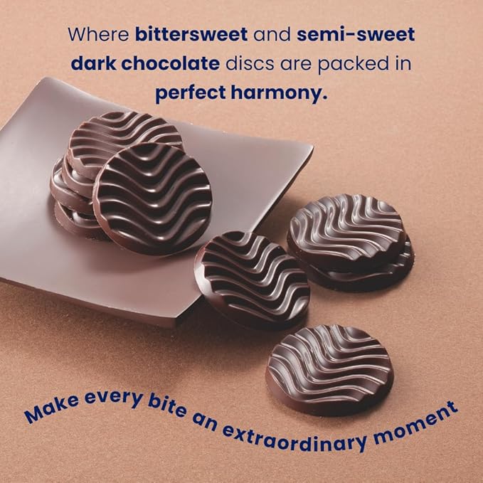 ROYCE' Pure Chocolate Venezuela Bitter &amp Ghana Sweet - Assortment of Bittersweet and Semi-sweet Dark Chocolates | Baking and Desserts | Japanese Chocolate from Hokkaido (40 Pieces of Chocolate)