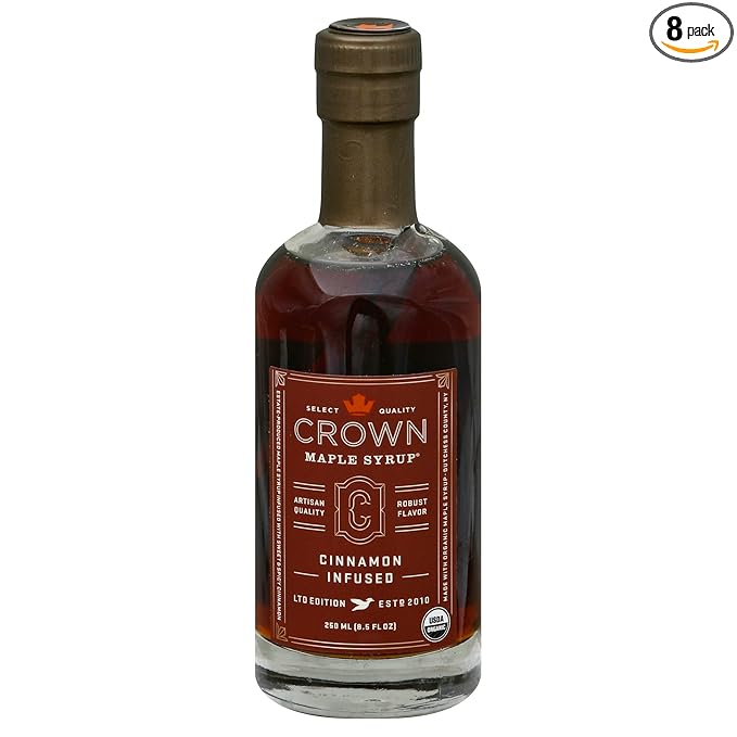 Generic C.rown Maple Cinnamon Infused Maple Syrup 8.5FO Pack of 8
