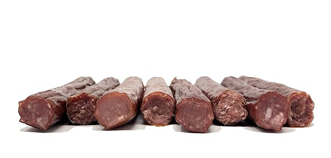 PEARSON RANCH Meat Sticks Variety - Elk Bison Venison Wild Boar - Exotic Jerky Sticks No Added Nitrites High-Protein Paleo &amp Keto Friendly Meat Snacks 1oz sticks Pack of 12