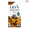 LILY'S Original Dark Chocolate Style No Sugar Added Sweets Bars 3 oz (12 Count 12 Boxes)