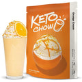 Keto Chow Orange Cream - Keto Meal Replacement Shake Powder - Nutritionally Complete - Low Carb - Delicious Easy Meal Substitute - Protein Rich You Choose The Fat - 21 Meal Serving