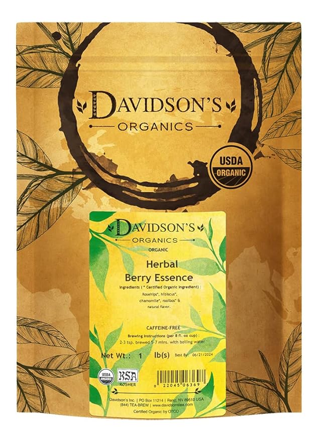 Davidson's Tea Bulk Herbal Berry Essence 16-Ounce Bag