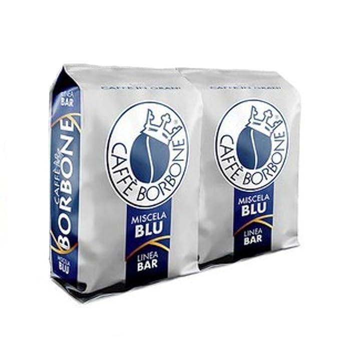 Caffè Borbone Whole Bean Coffee Medium-Dark Roast Blue Blend Authentic Italian Coffee 2.2 lb Bag (Pack of 2)