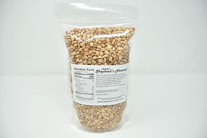Oloyin Honey Beans by Shepherd's Natural 4 lbs. / 64 oz. Offers a quality easy-to-cook West African honey beans perfect for authentic dishes like Akara Moi-Moi and Gbegiri.