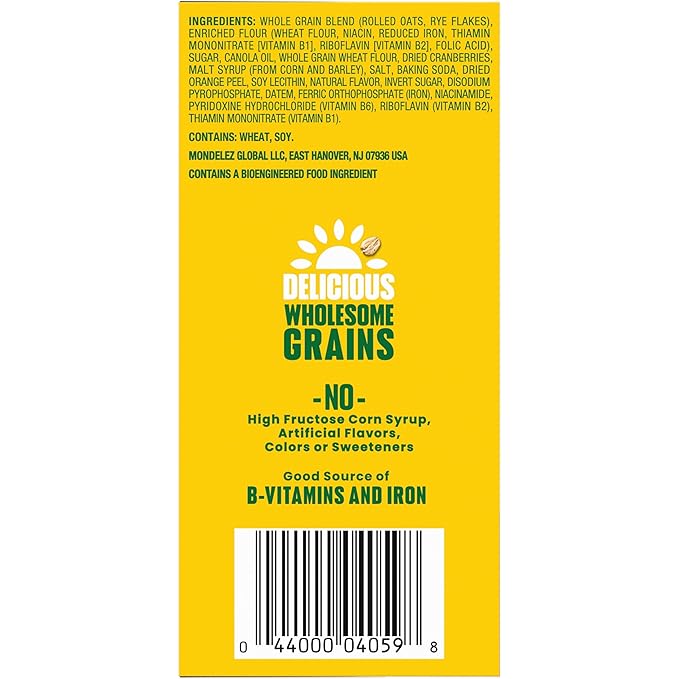 belVita Breakfast Bars Biscuits Cranberry Orange 30 Total Packs 6 Boxes (4 Biscuits Per Pack) (Pack of 2)