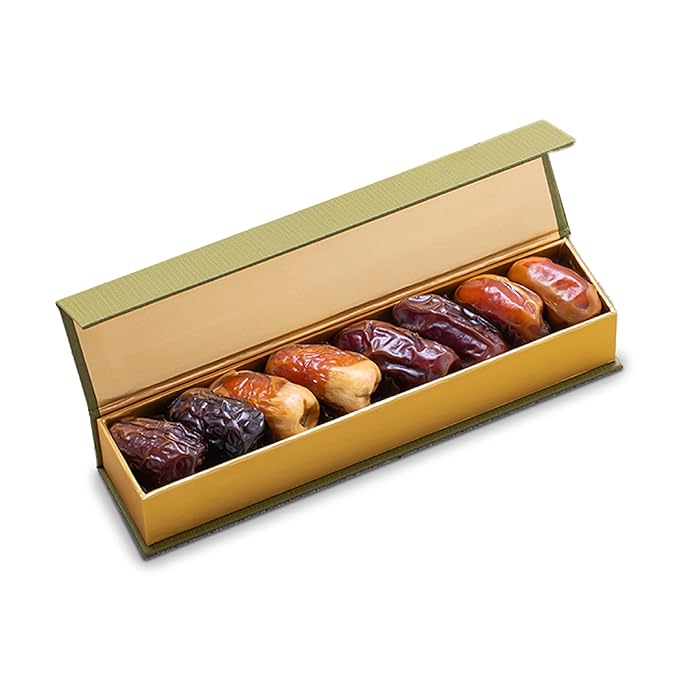 Bateel Palm Box – 8 pcs Premium Plain Dates | Luxury Dates Gift Box | Ideal for Eid Ramadan Corporate Gifts
