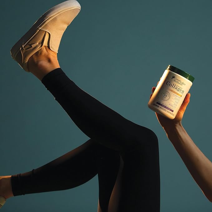 Great Lakes Wellness Movement Boost Advanced Collagen Peptides Powder with MSM Hyaluronic Acid Vitamin C - Joint Mobility &amp Comfort - Caramel Flavored - Non-GMO Keto Kosher - 8 oz