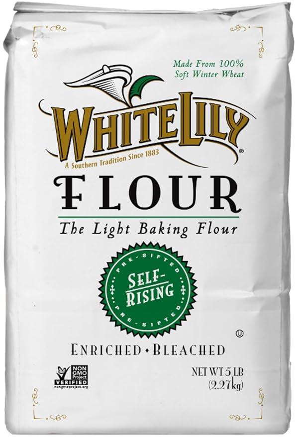 White Lily Non-GMO Self-Rising Flour 5 lb Bag (Pack of 2)