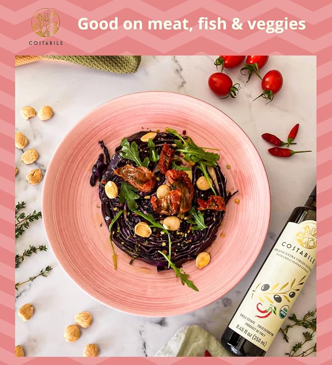 Hot Chili Infused EVOO &amp Classic Blend Medium Intensity - Rich in polyphenols and antioxidants - COSTABILE