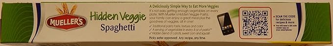 Mueller's Hidden Veggie Spaghetti Pasta Blend 12 Oz. (Pack of 3)
