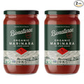 Bionaturae Organic Marinara Pasta Sauce- Tomato Sauce for Spaghetti Pizza &amp Lasagna Gluten Free Non GMO No Added Sugar Kosher Glyphosate Free Made in Italy Tastes Homemade- 24 oz Jar (2 P