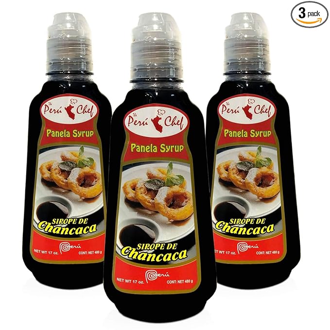 Chancaca miel - Peru Chef - (3 Bottles 17 oz ea) Product of Peru