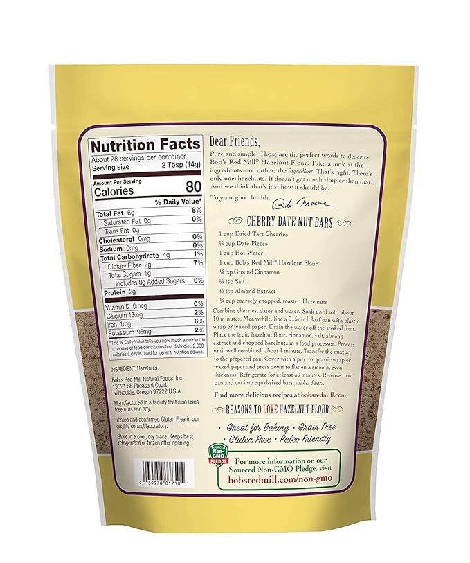Bob's Red Mill Hazelnut Flour 14 oz (Pack of 2)