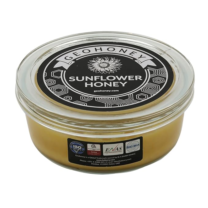 Geohoney Sunflower Honey 450 Gram - Premium Quality GEO-0023-000172 T820D
