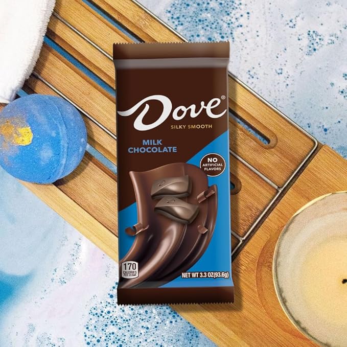 DOVE Candy Milk Chocolate Bars 3.30 oz Bars (Pack of 12)