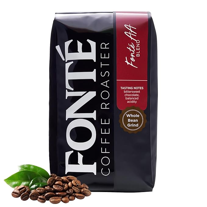 Fonte Coffee Roaster - Whole Bean Coffee - Medium-Dark Fresh Roast - Roasted in Seattle - Single Origin - Bright Chocolately Balanced - 12 oz - Fonte AA