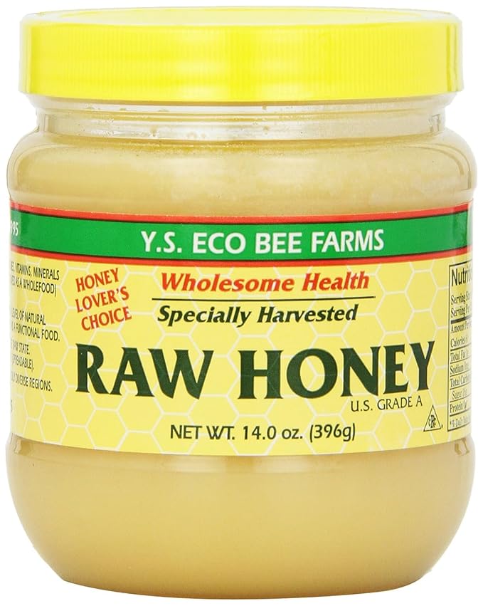 YS Organic Bee Farms Healthy Honey (Raw) 14 oz. Pack of 2 Packed By ILIOS