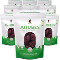 JUJUME | USDA Organic California Grown Jujubes Red Dates | Individually Sorted 3X for QA | High Grade Superfood | Healthy Dried Fruit | Certified All-Natural Non-GMO | 10-pack 6 oz. bags