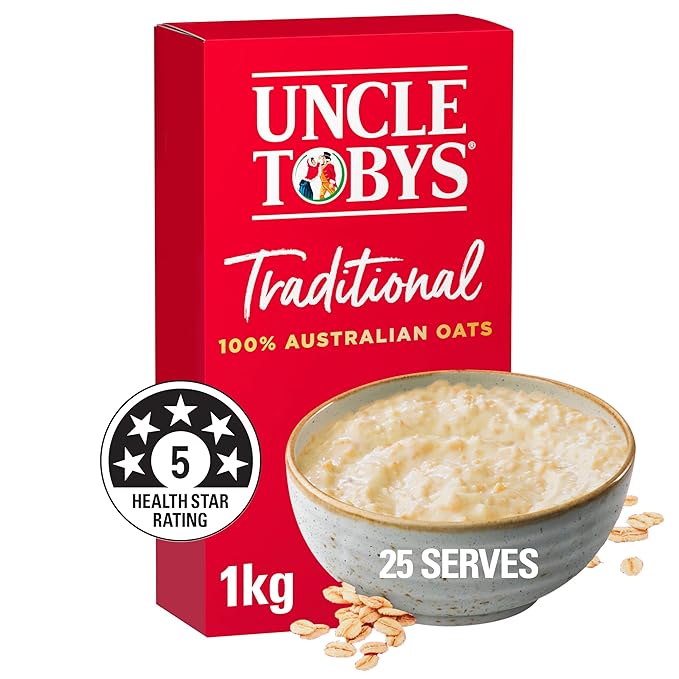 Uncle Tobys Traditional Oats 1kg.