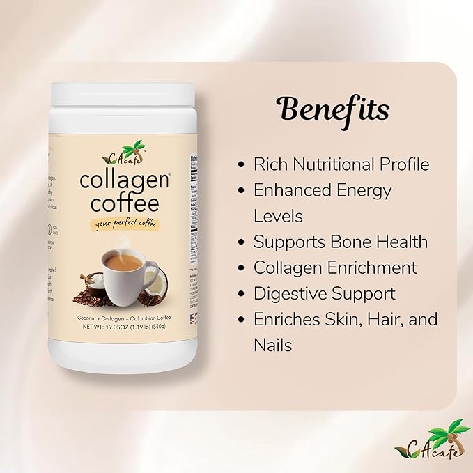 CAcafe Coconut Matcha and Collagen Coffee Variety (2-Pack)