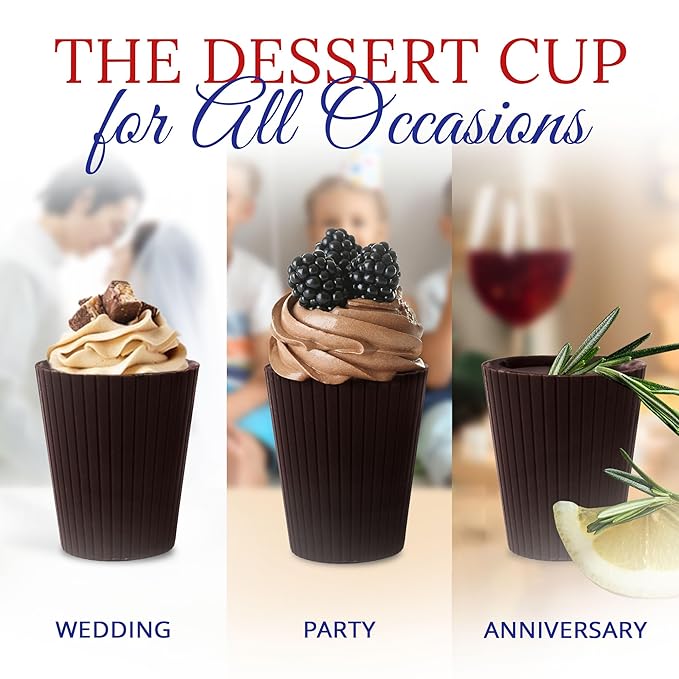 Lang’s Chocolates – Dark Chocolate Cups – Dairy-Free Gluten-Free Kosher and Dairy Certified – Add Mousse Dessert or Liqueur – Perfect for Entertaining – 320 Count