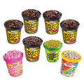 NIMS Crispy Choco Tub – Mixed Milk Chocolate &amp Cereal Crunchy Snack Multiple Flavours Sweet Party Treats Dessert Topping 8.82 oz (250 gm) pack of 8 one flavor each