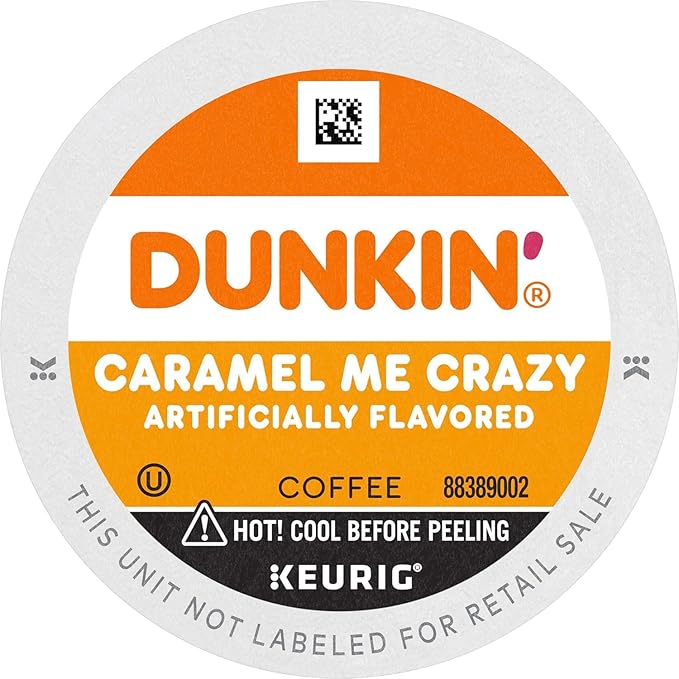 Dunkin' Caramel Me Crazy Flavored Coffee 60 Keurig K-Cup Pods