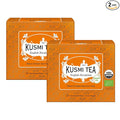 Kusmi Tea - Pack of 2 Boxes of Tea Bags - English Breakfast - Organic English Breakfast Black Tea - Ceylon &amp Assam Black Teas - Smooth Flavourful Robust Caffeinated Tea - 2x20 Tea Bags