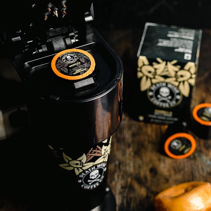Death Wish Coffee Single Serve Coffee Pods - Vanilla Pods (10 Count) (Pack of 2)