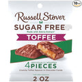 RUSSELL STOVER Sugar Free Toffee Squares in Chocolate Candy 2 oz. bag (Pack of 10)