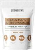 Creamy Peanut Butter Chocolate Protein Powder – 15 Servings | Grass-Fed Whey Naturally Sweetened No Gums or Fillers | Smooth Texture Easy to Digest Great for Shakes Baking &amp Daily Protein Sup