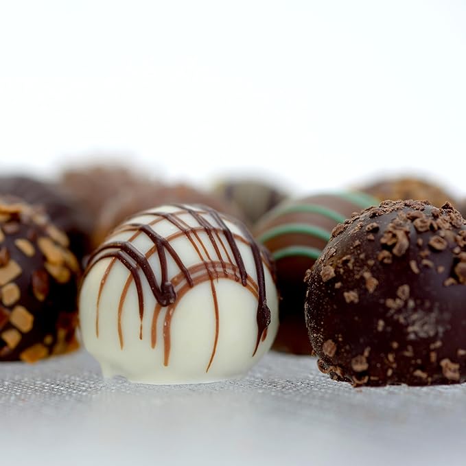 CRAVINGS BY ZOE Gourmet Chocolate Truffle Gift Box for Easter | 16 Count | Assorted Gourmet Milk &amp Dark Chocolate Candy Food Gift Basket Anniversary Birthday Get Well Holiday Thank You Men Wom