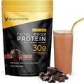 Transformation Protein Super Blend | Egg White Collagen Peptides and Plant Protein | 15 Billion CFU Probiotics | Digestive Enzymes | MCT Oil | BCAAs | Low Carb Shake for Men &amp Women | Chocolate