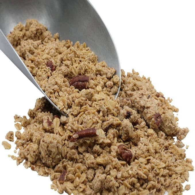 Slow-Baked Maple Pecan Granola by Country Life - Organic Oats Pecans Coconut - Maple Syrup Flavor - Vegan Breakfast Cereal - 12 oz 3 lb &amp 25 lb Bulk (3 LB)