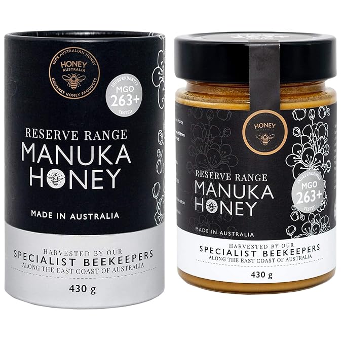 Manuka Honey MGO 83+ 500g and Reserve Range Manuka MGO 263+ 430g