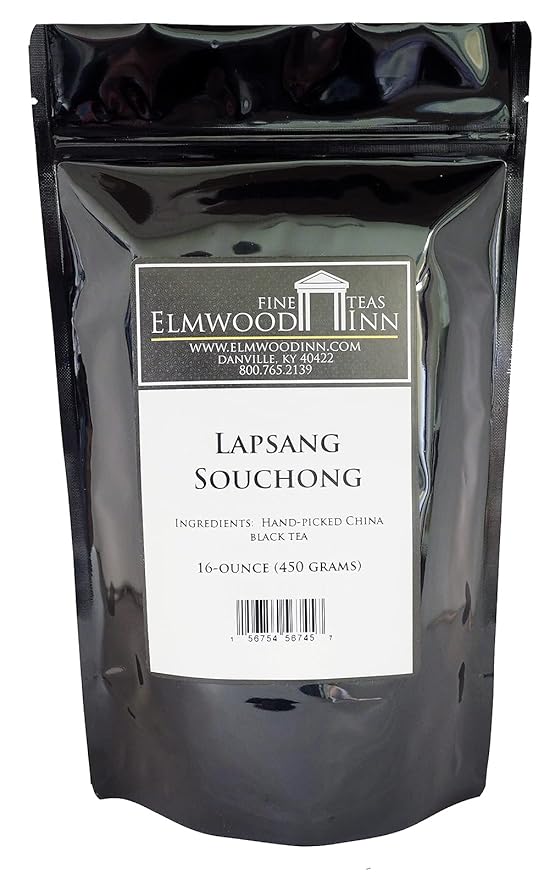 Elmwood Inn Fine Teas Lapsang Souchong Smokey Black Tea 16-Ounce Pouch