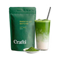 Crafti Barista Premium Culinary Grade Uji Matcha - Authentic Japanese Matcha Green Tea Powder from Kyoto Japan for Matcha Lattes (75g / 2.65oz)