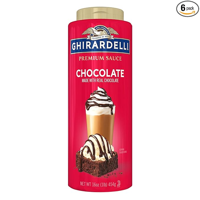 GHIRARDELLI Premium Chocolate Sauce - 16 oz. (454g) 6 bottles